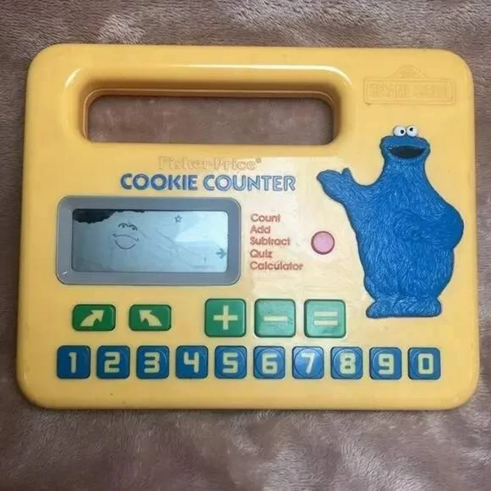 Vintage 1985 Fisher Price Sesame Street Cookie‎ Counter Electronic Toy *Works
